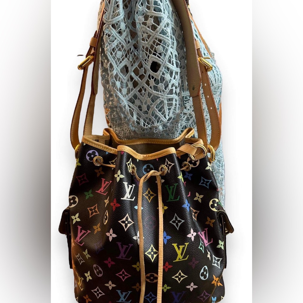 💎Authentic 💎✨ Louis Vuitton Noe Takahashu Murakami  Multicolore black monogram
